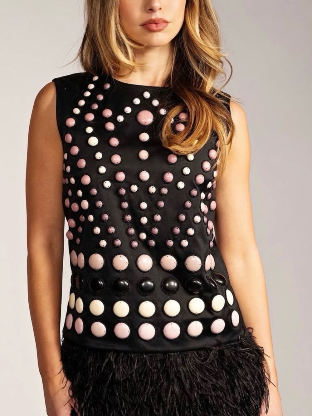 Cynthia Rowley Sz 4 2011 Runway Cornichon Vest Top